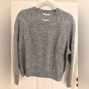 Madewell Heather Gray Alpaca Blend Sweater